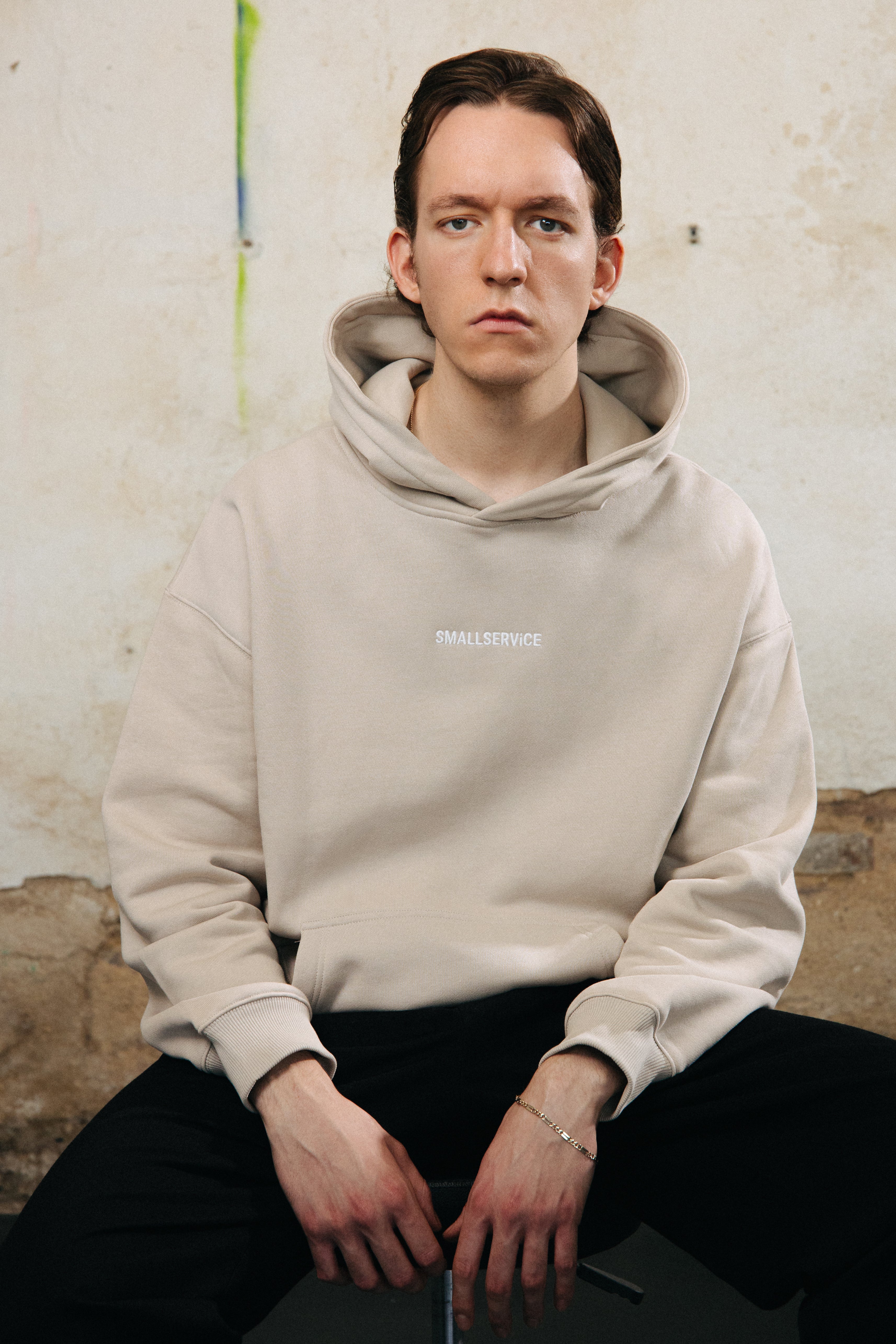 BOXED OS HOODIE x 310825 x BEIGE
