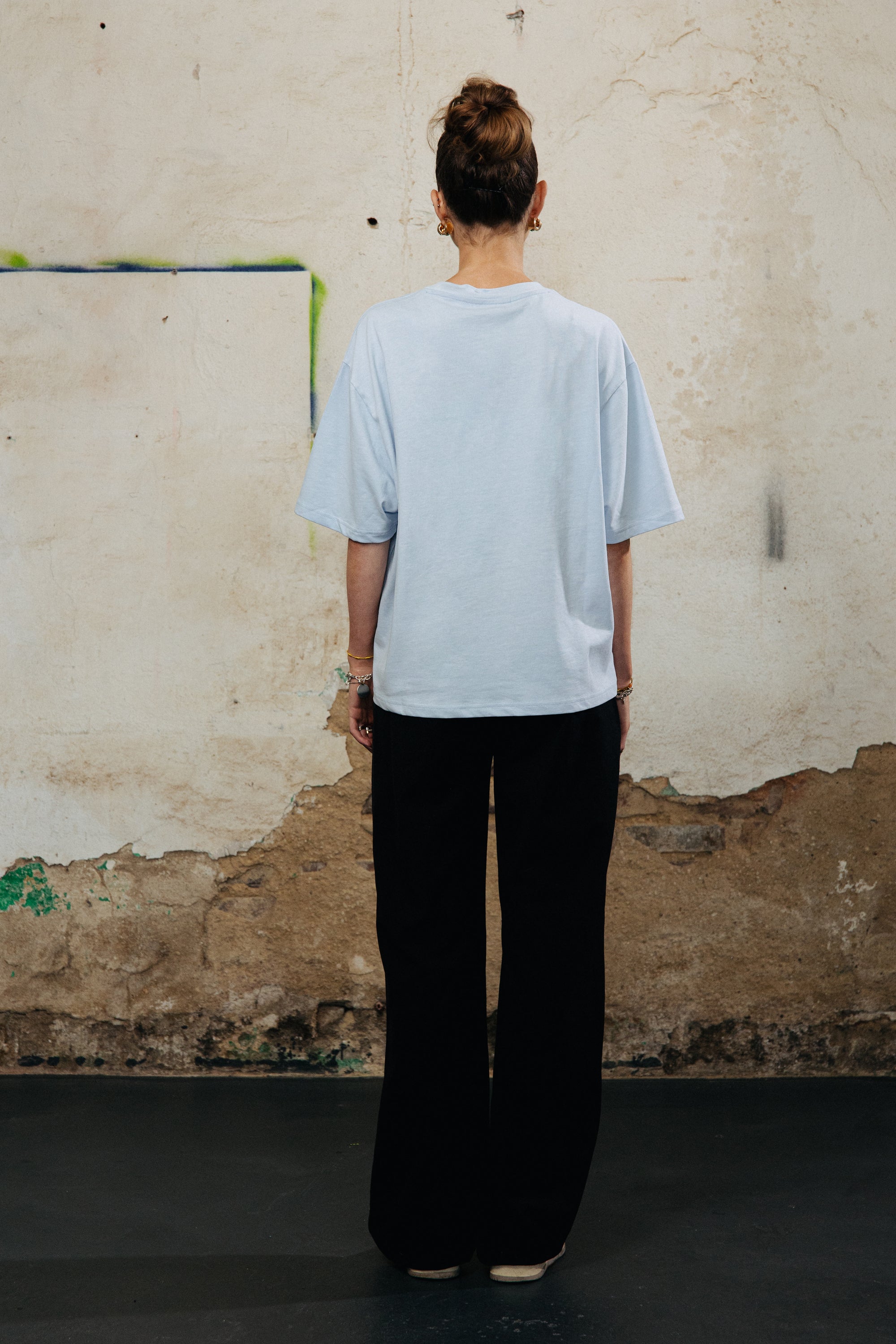 PEACH OVRSZ TEE x 310825 x BABYBLAU