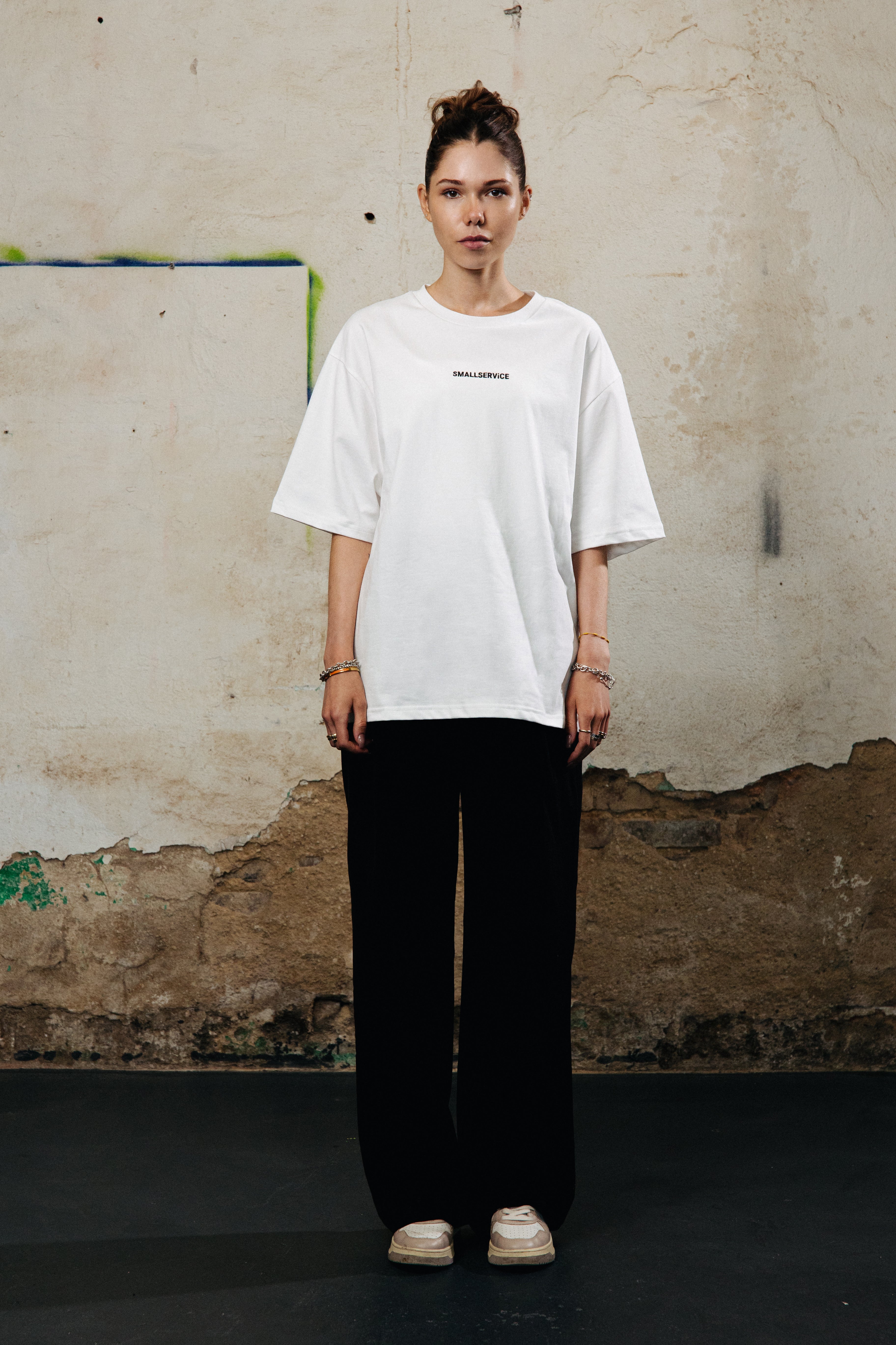 PEACH OVRSZ TEE x 310825 x WEIß