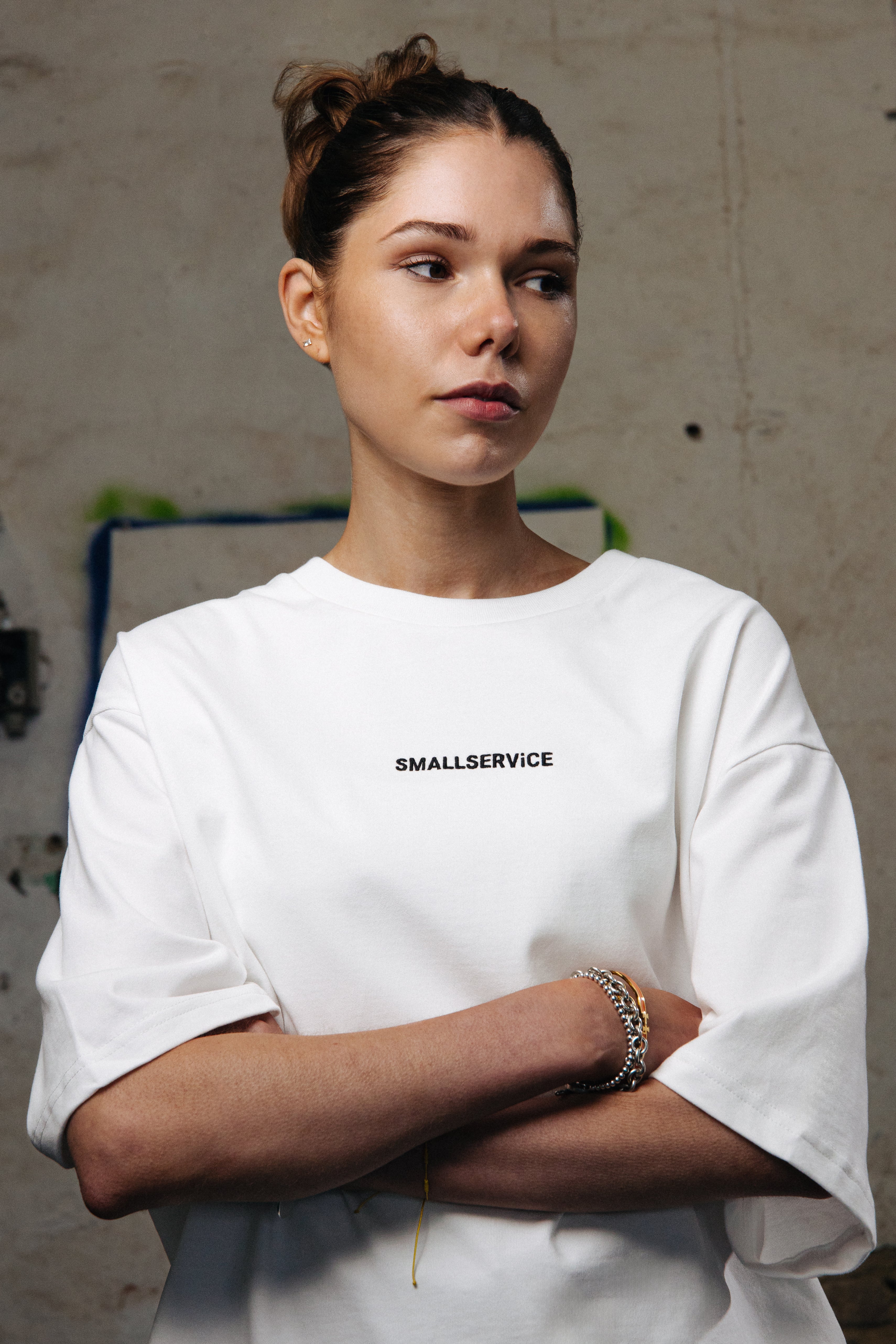 PEACH OVRSZ TEE x 310825 x WEIß