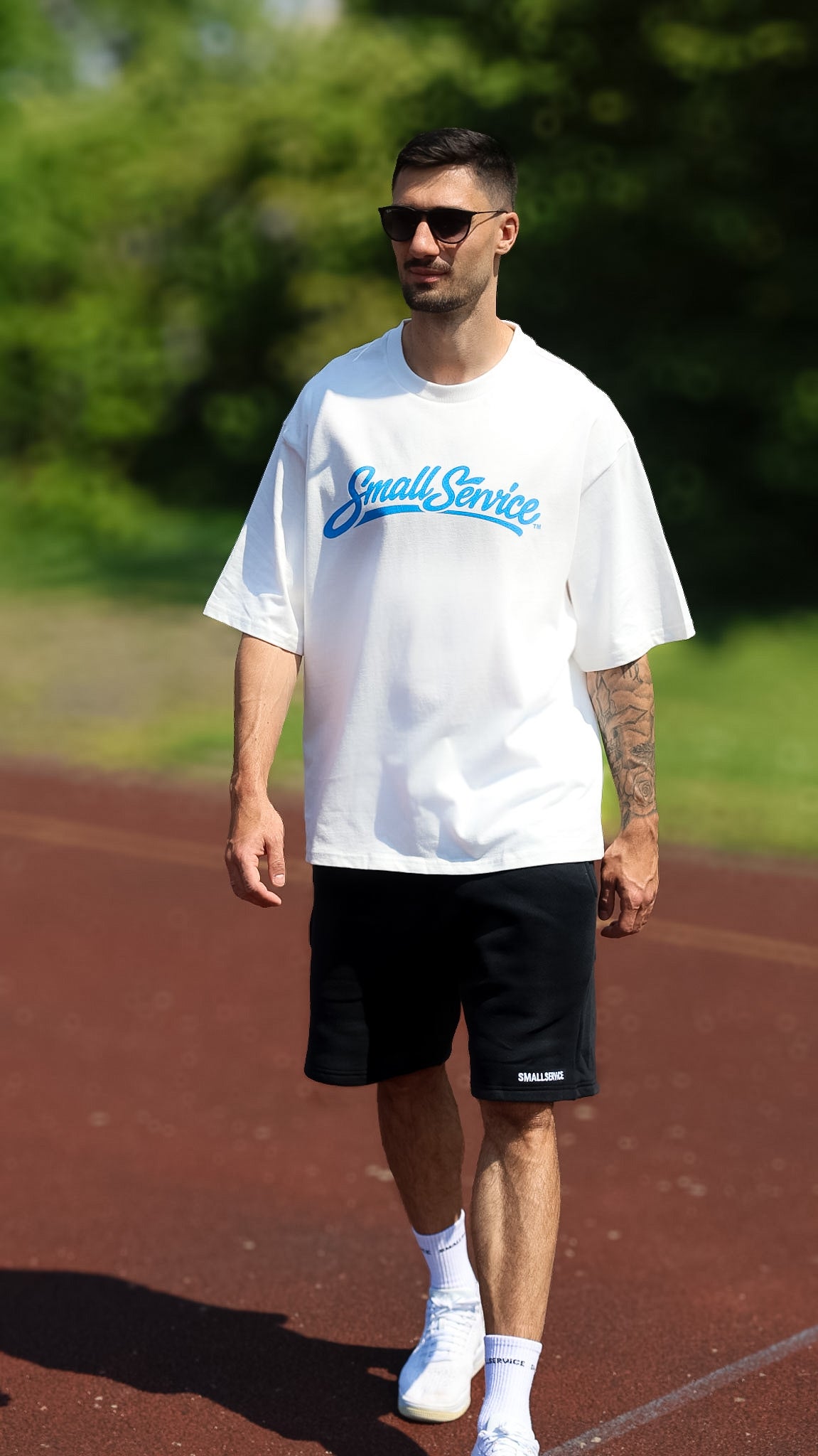 CLASSIC SHIRT x WEIß/BLAU