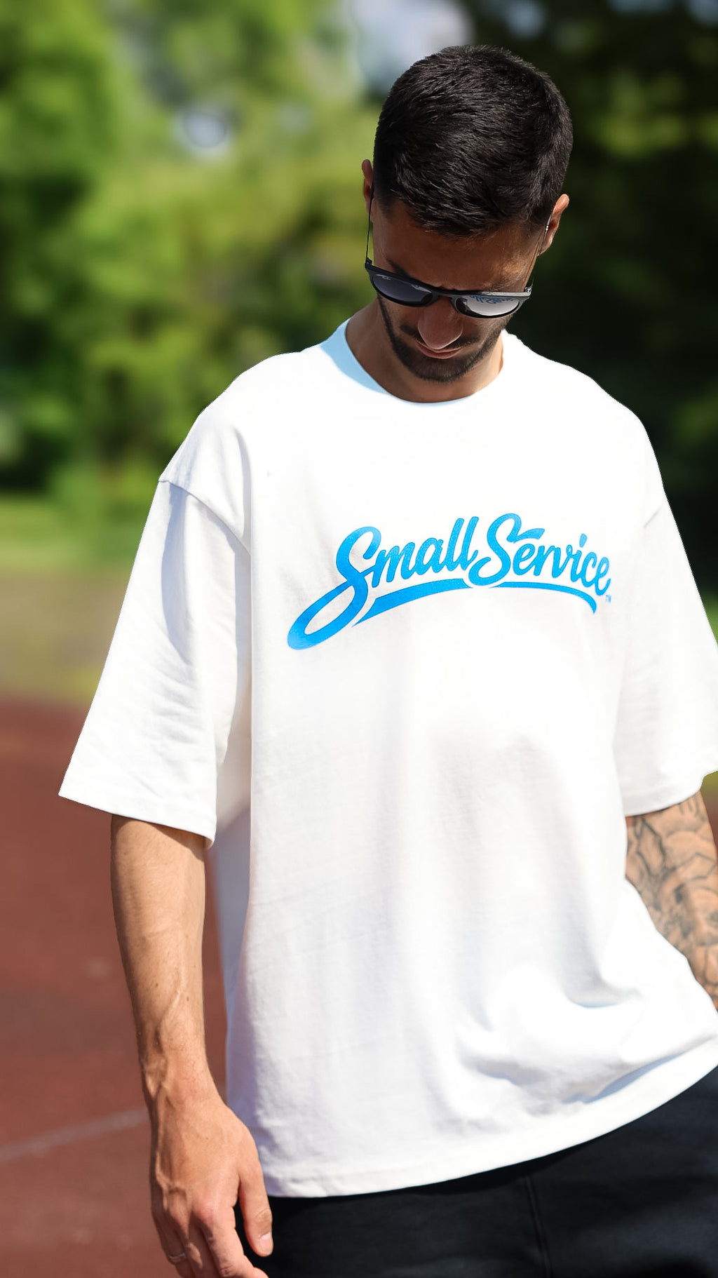 CLASSIC SHIRT x WEIß/BLAU
