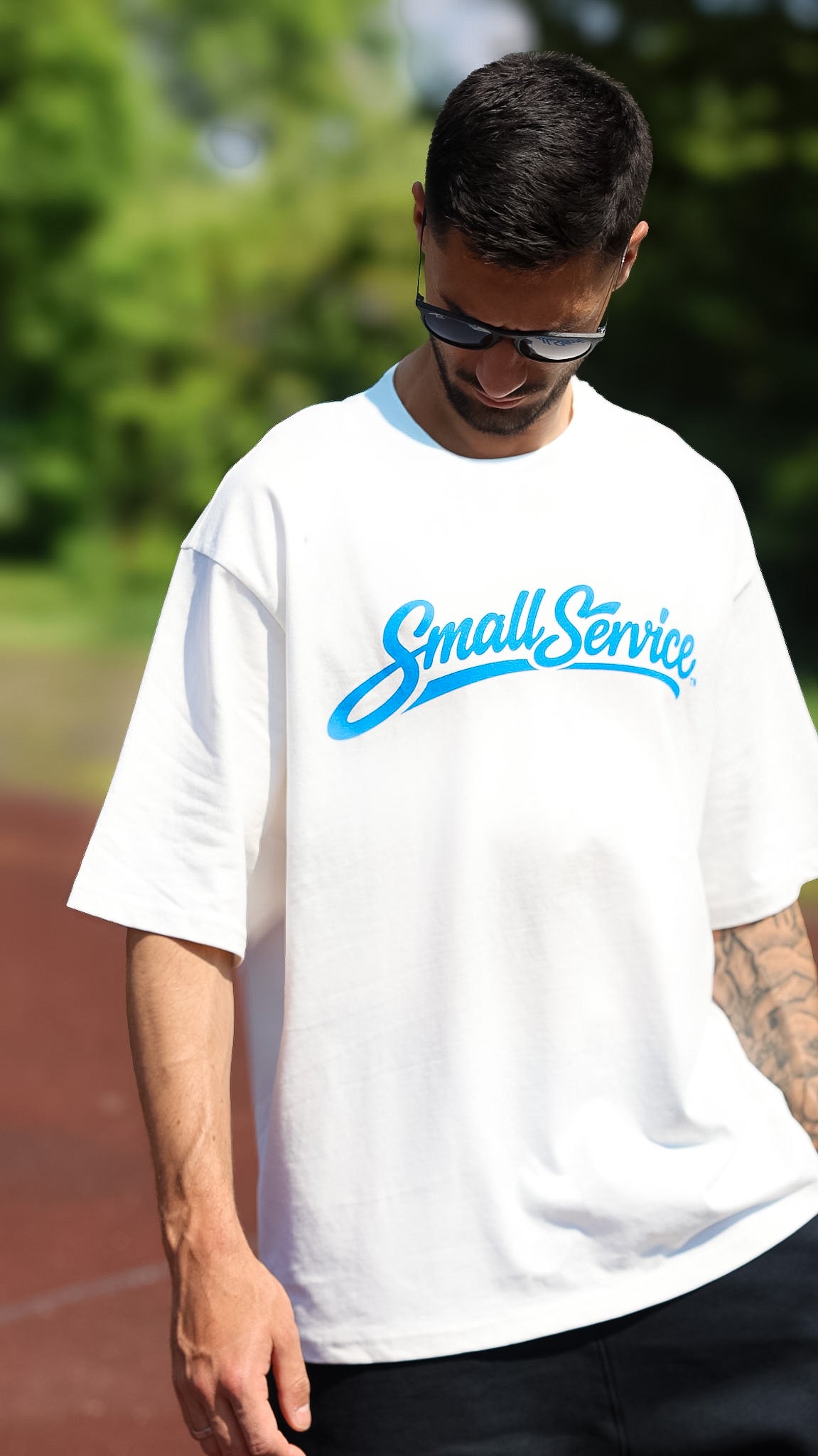 CLASSIC SHIRT x WEIß/BLAU