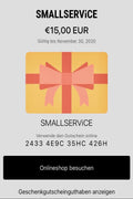 SMALLSERViCE Gutschein